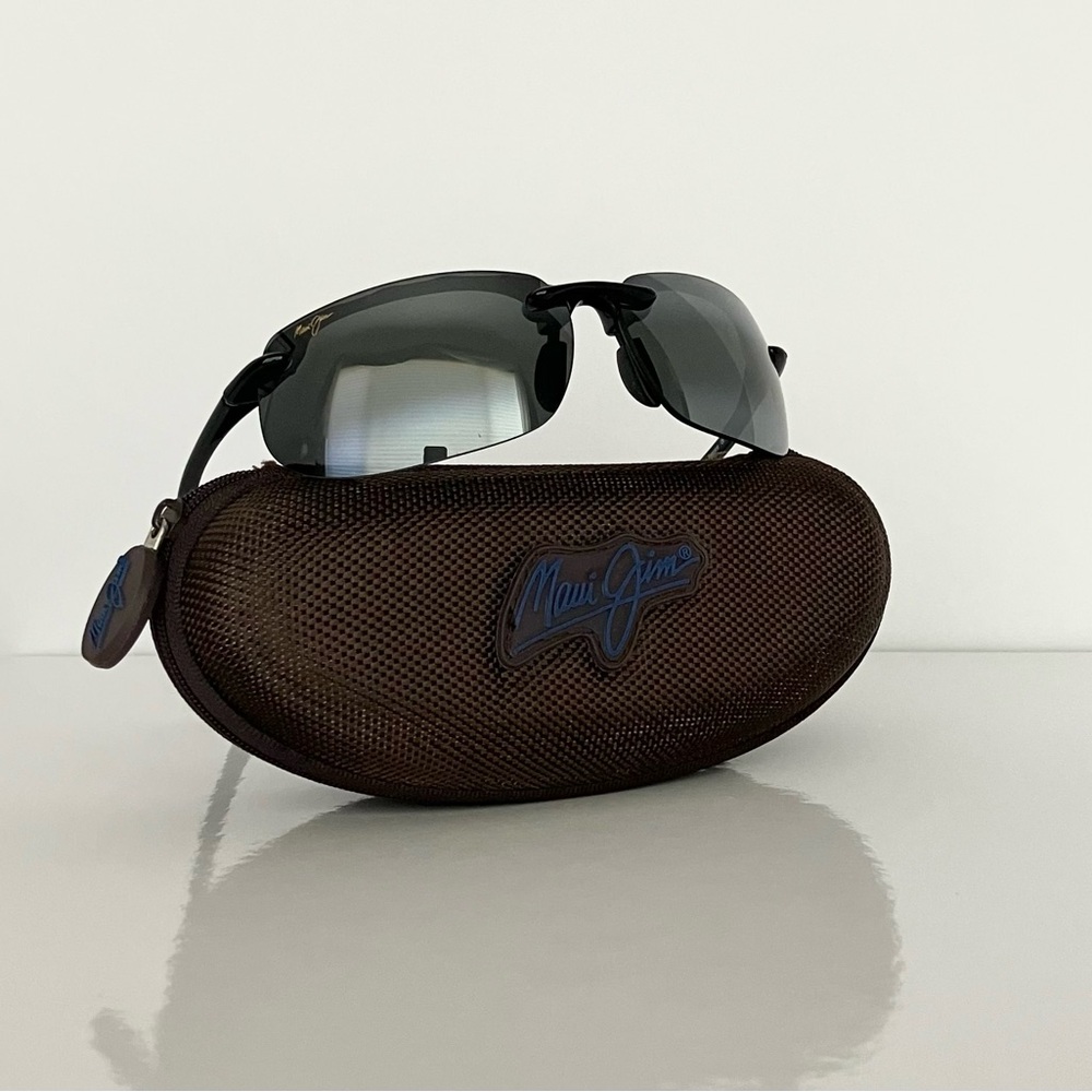 Maui Jim’s Banyan MJ Sport 412 Gloss Black/Neutral Grey Lens Sunglasses